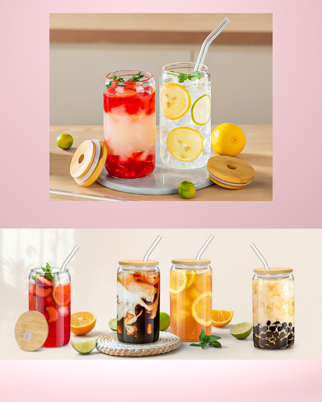 Vaso en Vidrio - Dulce Amor