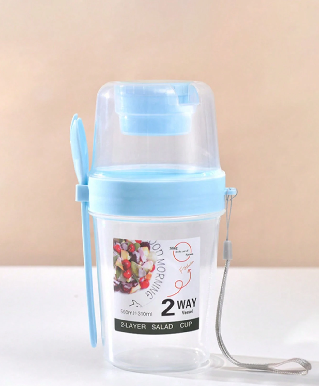 Recipiente para Cereal - Azul - Dulce Amor