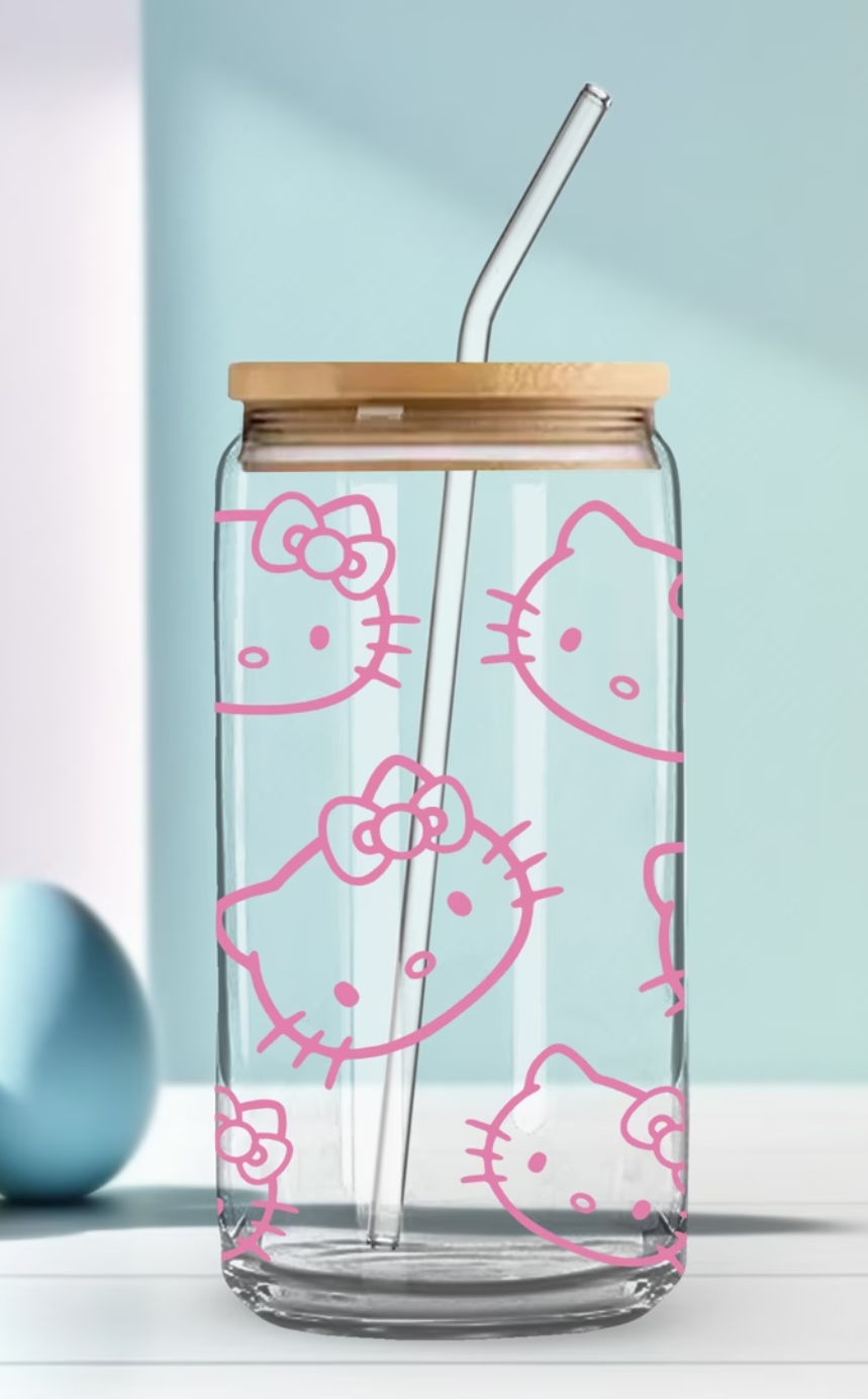 Vaso Pitillo Plastico - HelloKity2 - Dulce Amor