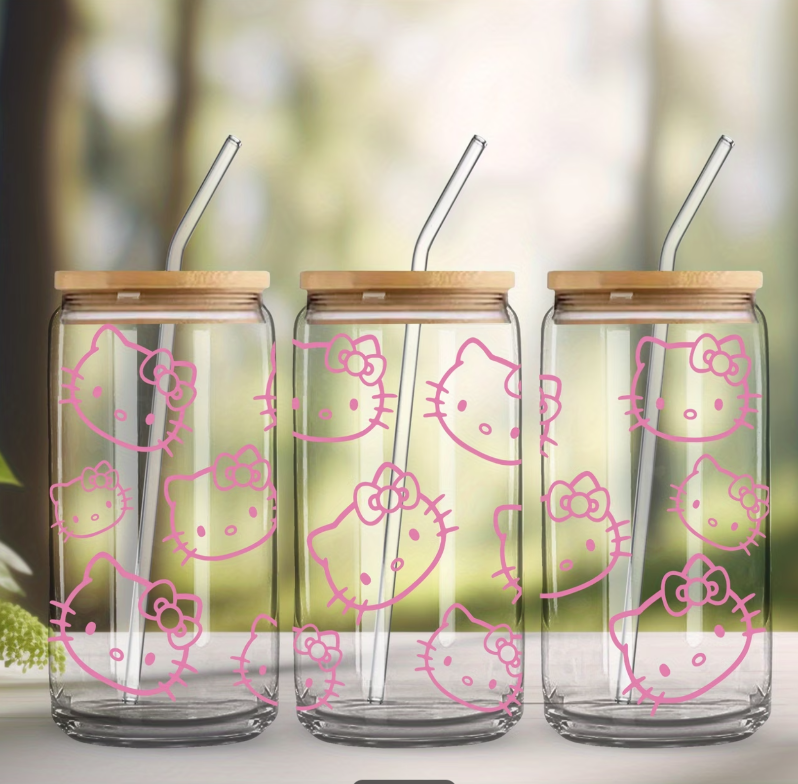 Vaso Pitillo Hello Kity Plastico